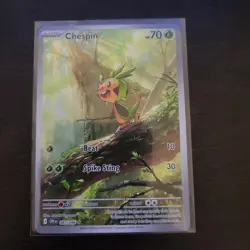 Chespin 087/086 Holo Illustration Rare Chaos Rising Pokemon Near Mint - Image 1