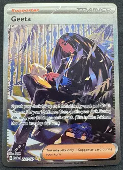 Geeta 226/197 Pokemon SV03 Obsidian Flames Special Illustration Rare Full Art - Image 1