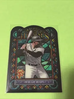 2013 Topps Archives Willie Mays #GH-WM Gallery Of Heroes Die-Cut Stained Glass - Image 1