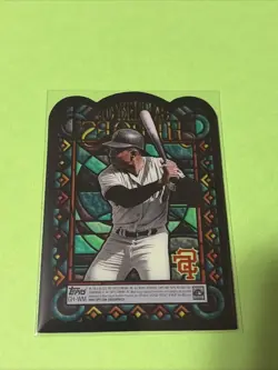 2013 Topps Archives Willie Mays #GH-WM Gallery Of Heroes Die-Cut Stained Glass - Image 2