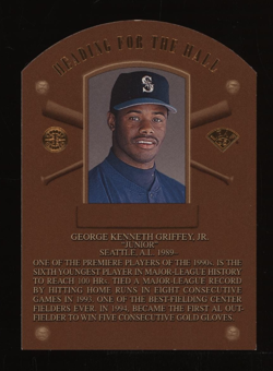 1995 Ken Griffey Jr. Leaf HEADING TO THE HALL Die Cut Insert #3305/5000 *NICE* - Image 1