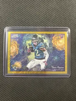 2025 Topps Cosmic Chrome - GOLD Stars In The Night /50 Travis Hunter Jersey #! - Image 1