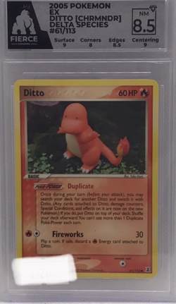 2005 Pokemon Ditto charmander Delta Species #61/113 Graded 8.5 Fierce Grading - Image 1