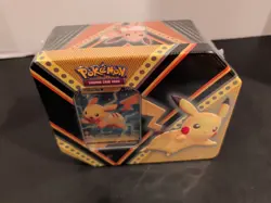 Pokemon V Powers Tin Pikachu NEW Factory Sealed - Image 1
