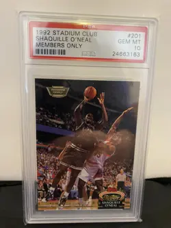 1992 Stadium Club Members Only Shaquille O'Neal RC #201 PSA 10 Rare - Image 1
