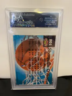 1992 Stadium Club Members Only Shaquille O'Neal RC #201 PSA 10 Rare - Image 2