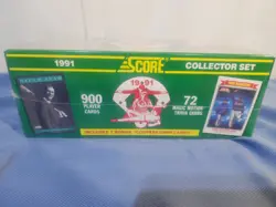 NEW 1991 Score MLB Baseball Complete Collector Set Factory Sealed NEW 900 Card - Image 2