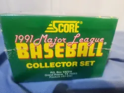 NEW 1991 Score MLB Baseball Complete Collector Set Factory Sealed NEW 900 Card - Image 4