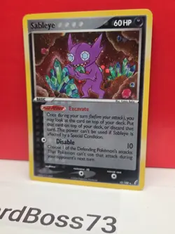 Sableye 10/100 Holo Rare EX Crystal Guardians Pokemon - Image 1