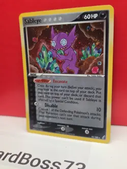 Sableye 10/100 Holo Rare EX Crystal Guardians Pokemon - Image 2