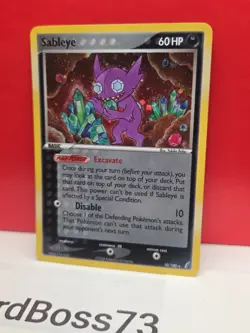 Sableye 10/100 Holo Rare EX Crystal Guardians Pokemon - Image 3