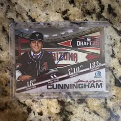 Topps 2025 Bowman Draft Night Chrome Kayson Cunningham Rookie Auto #BDN-2 - Image 1