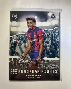 2023-24 Topps UEFA Club Competitions European Nights #EN-10 Lamine Yamal RC - Image 1