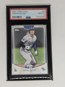 2024 TOPPS 50/50 SHOHEI OHTANI #64 Gem Mint PSA 10 Los Angeles Dodgers SB 31 - Image 1