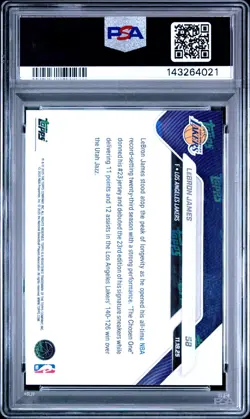 2025 TOPPS NOW #58 LEBRON JAMES PSA 10 - Image 2
