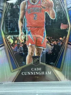2021 SELECT-CADE CUNNINGHAM-SILVER PRIZM (RC)#116 PSA 10 Premier Level PISTONS - Image 4