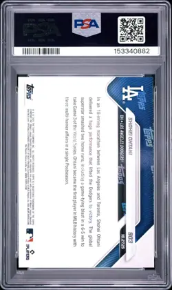 2025 Topps Now #903 Shohei Ohtani Los Angeles Dodgers PSA 10 GEM MINT - Image 5