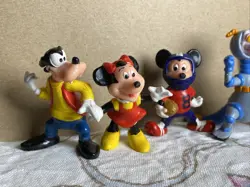 Lot 7 Vintage 1980s Disney Figurines PVC Figment Mickey Goofy Minnie Pluto PVC - Image 2
