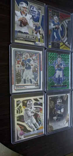 Josh Allen 12 Card Lot 2023-25 Select Prizm Mosaic Topps Chrome Optic Bills - Image 2