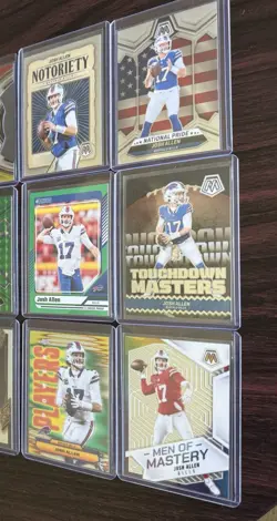 Josh Allen 12 Card Lot 2023-25 Select Prizm Mosaic Topps Chrome Optic Bills - Image 3