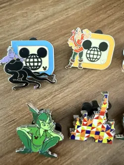 Lot of 8 Authentic Disney World Hidden Mickey Mystery Pack 2025 Wave A & B Pins - Image 2