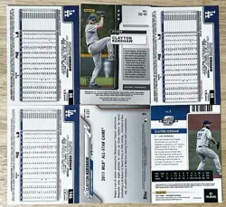 Clayton Kershaw - Los Angels Dodgers 6 Card Lot (NM/M) - Image 2