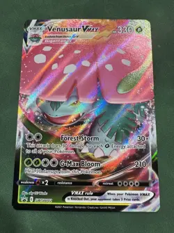 Pokemon TCG Venusaur VMAX SWSH102 Sword & Shield Black Star Promo Holo - Image 1