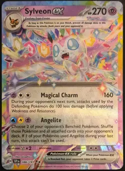 Sylveon ex 086/191 Double Rare Surging Sparks Pokemon Holo Near Mint - Image 2