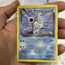 Pokemon TCG Dark Blastoise Non-Holo Rare 20/82 Team Rocket LP Vintage Pokemon - Image 3