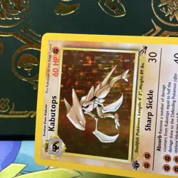 Pokemon 1999 Kabutops 9/62 Fossil Holo (First Edition) 1st NM - Image 3