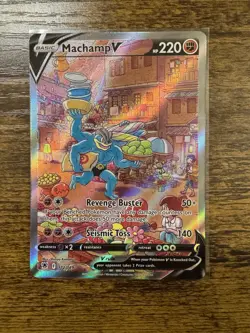 POKEMON MACHAMP V #172 SWORD & SHIELD ASTRAL RADIANCE FULL ART NM - Image 1