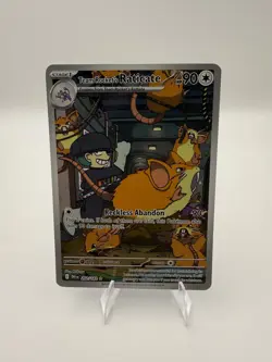Pokemon TCG Team Rockets Raticate Card 202/182 Destined Rivals Illustration Rare - Image 1