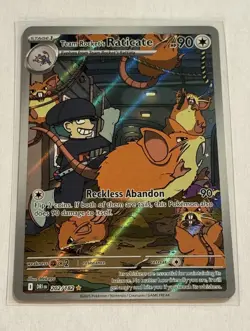 Pokemon TCG Team Rockets Raticate Card 202/182 Destined Rivals - Image 1