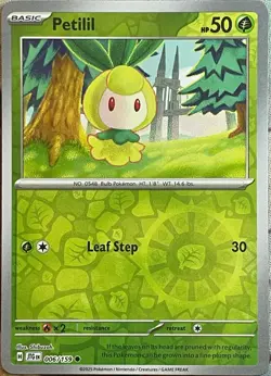 Petilil Reverse Holo - 006/159 - Journey Together Pokemon 2025 - Image 1