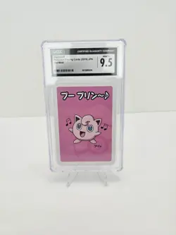 Pokemon CGC Grade 9.5 Jigglypuff Pokemon Playing Cards (2019) JPN Old Maid - Image 1