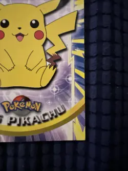 Pikachu #25 Topps Trading Cards Series 1 Blue Logo Pokemon Non Holo - Image 3