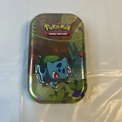 Pokemon Holo Rare Cards Lot, 28 Holo Rares and 49 Non-Holo Rares w Bulbasaur Tin - Image 1