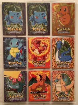 1999 Topps Pokemon the First Movie Trading Cards Lot of 8, from Stage 1, 2 and 3 - Image 1