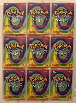 1999 Topps Pokemon the First Movie Trading Cards Lot of 8, from Stage 1, 2 and 3 - Image 2