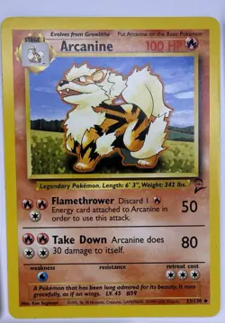 Title: Pokemon Arcanine Card Lot – 5 Cards (Vintage, Holo & Modern) - Image 3