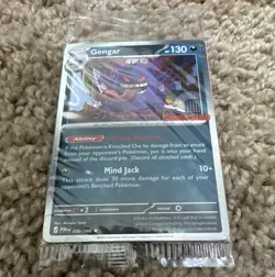 Pokemon TCG Gengar Promo Card Sealed Pack English - 1 Card Promo Cards Set - Image 1