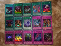 YuGiOh Ultra Rare Spell Trap Card Lot 15 Cards Japanese Konami OCG Set - Image 1