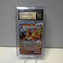CGC Pristine 10 Flareon ex 022/187 SV8a Terastal Fest ex Japanese Holo 2024 - Image 1