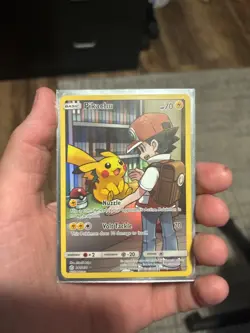 pokemon, near mint cosmic eclipse pikachu, good price, secret rare - Image 1