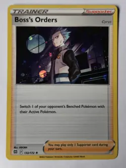 Boss’s Orders 132/172 - Cosmos Holo Promo - Brilliant Stars Pokemon Card NM - Image 1