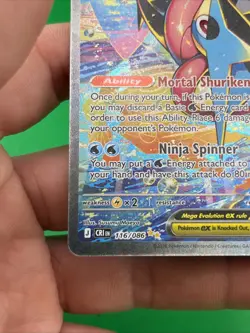 Mega Greninja ex SIR 116/086 Chaos Rising Special Illustration Rare Pokemon TCG - Image 5