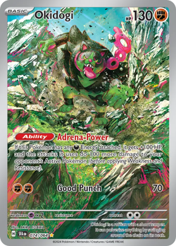 Pokemon Okidogi 74/64 Shrouded Fable Illustration Rare Holo EN M/NM - Image 1