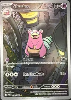 Slowbro 090/084 Pitch Black Illustration Rare Holo NM - Image 1