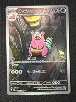 Slowbro 090/084 Pitch Black Illustration Rare Holo NM - Image 2