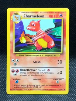 Charmeleon Base Set - Pokemon Card - 24/102 1st Unlimited Edition [1999] - Image 1